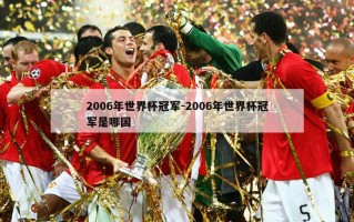 2006年世界杯冠军-2006年世界杯冠军是哪国